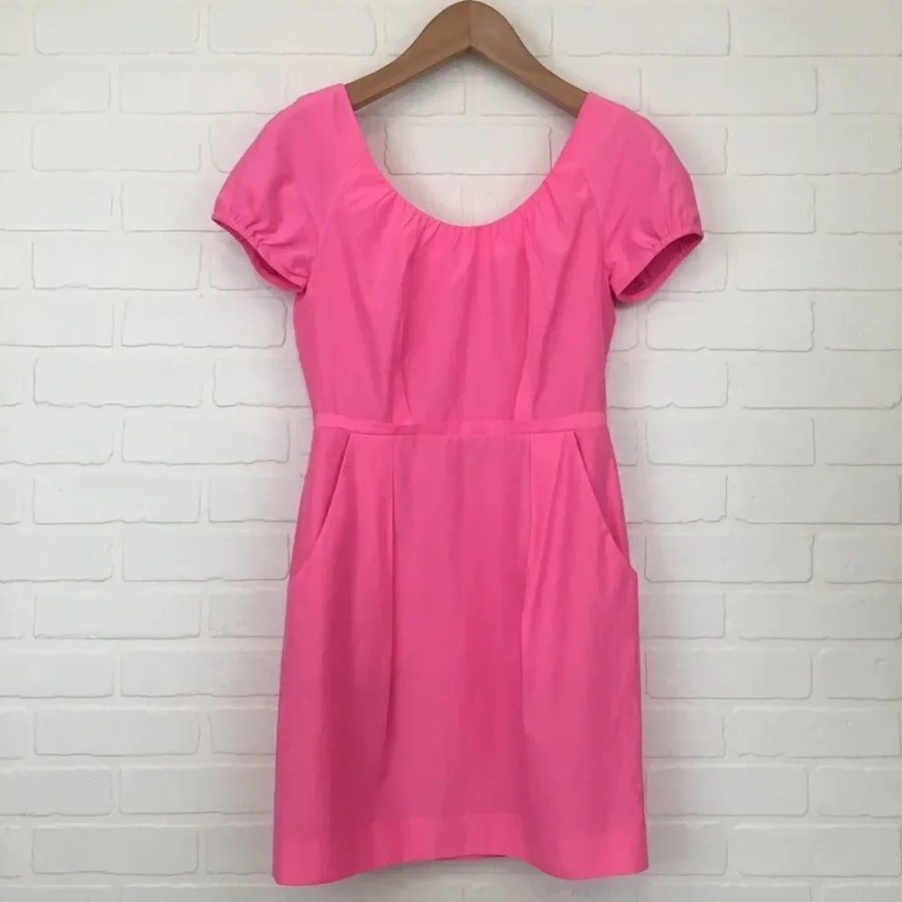 J. Crew Short Sleeve Scoop Neck Dress